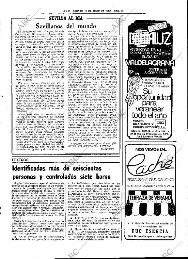 ABC SEVILLA 16-07-1983 página 27