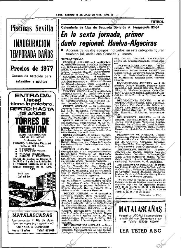 ABC SEVILLA 16-07-1983 página 40