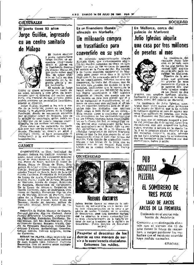 ABC SEVILLA 16-07-1983 página 45