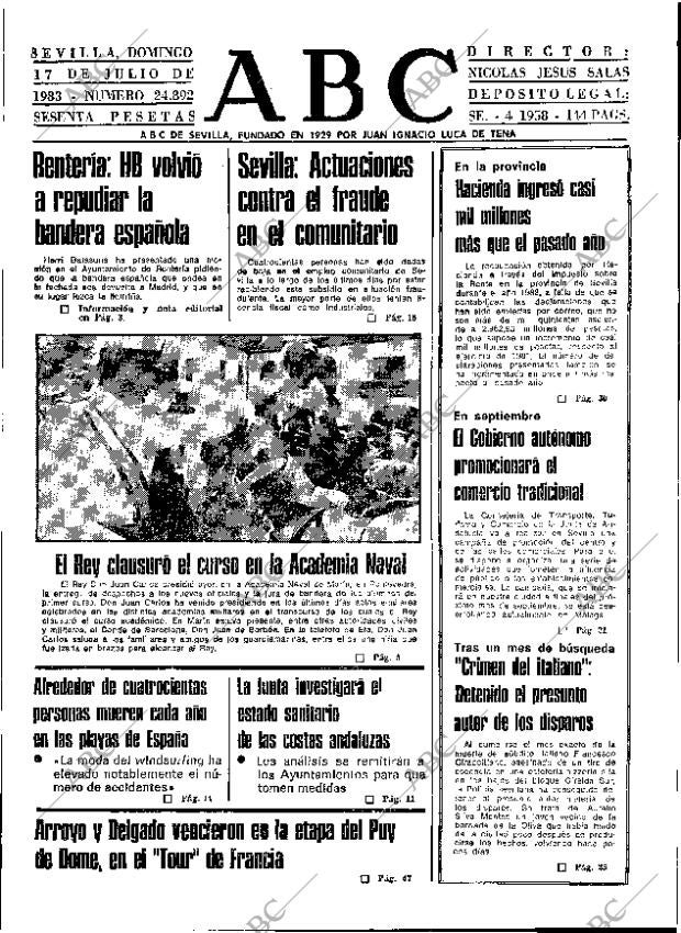 ABC SEVILLA 17-07-1983 página 17