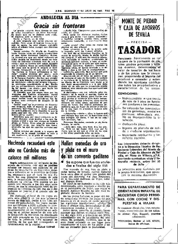 ABC SEVILLA 17-07-1983 página 31
