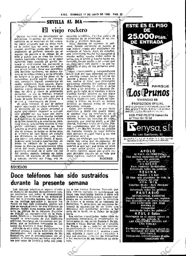 ABC SEVILLA 17-07-1983 página 39