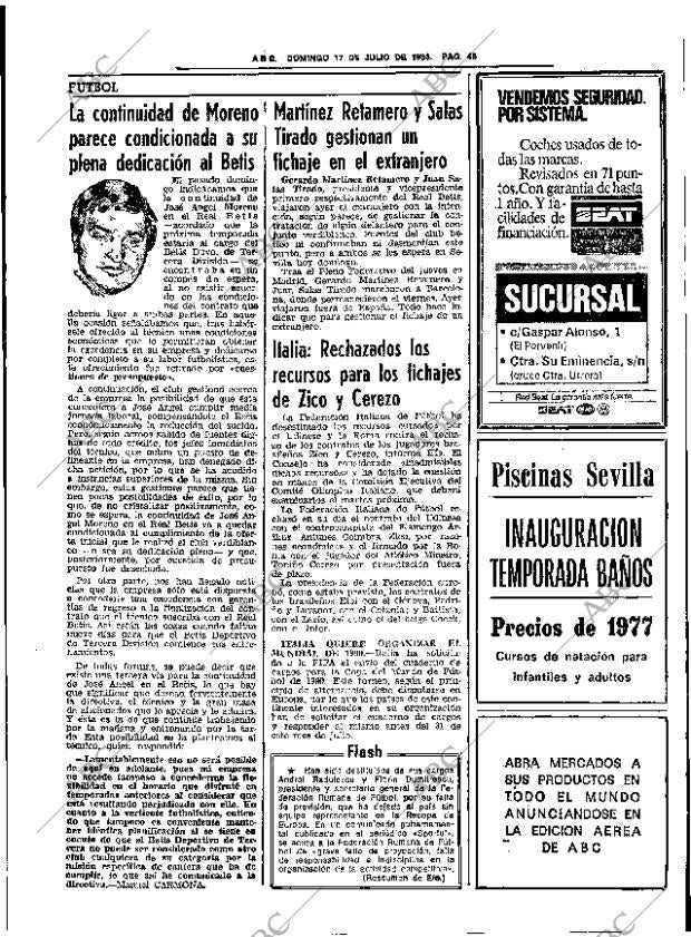 ABC SEVILLA 17-07-1983 página 61