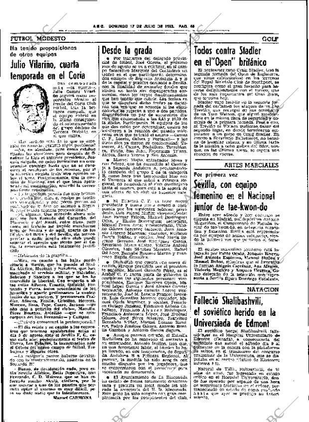 ABC SEVILLA 17-07-1983 página 62