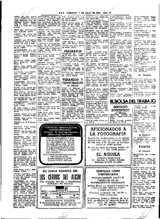 ABC SEVILLA 17-07-1983 página 73