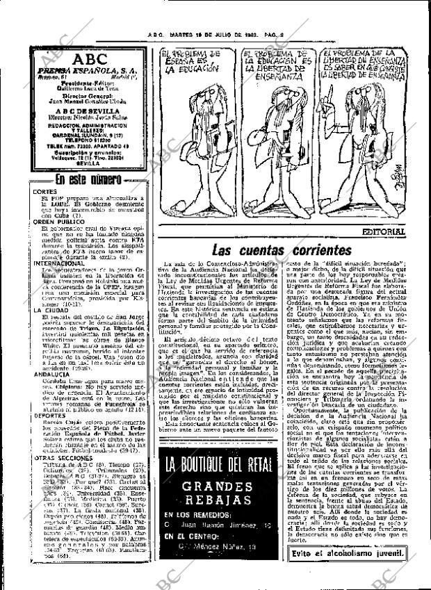 ABC SEVILLA 19-07-1983 página 18