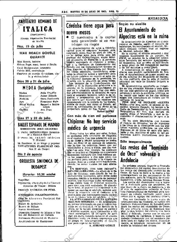 ABC SEVILLA 19-07-1983 página 28