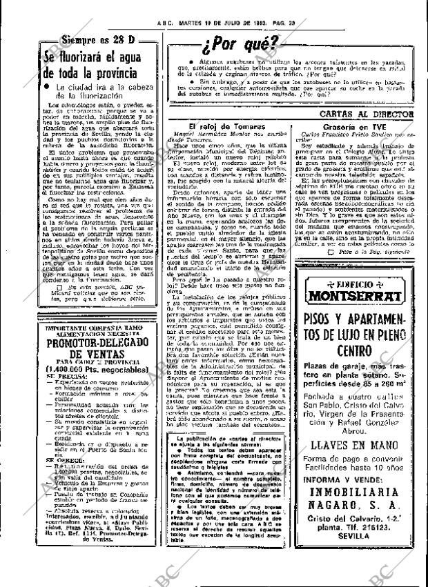 ABC SEVILLA 19-07-1983 página 49