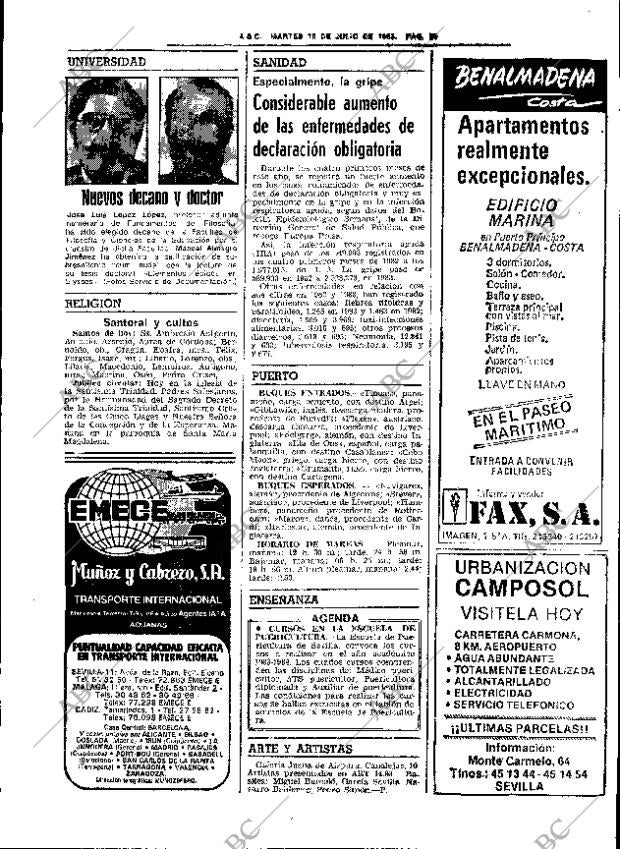 ABC SEVILLA 19-07-1983 página 51