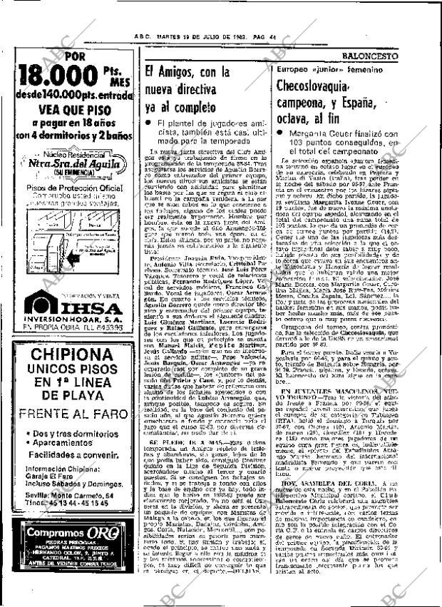 ABC SEVILLA 19-07-1983 página 60