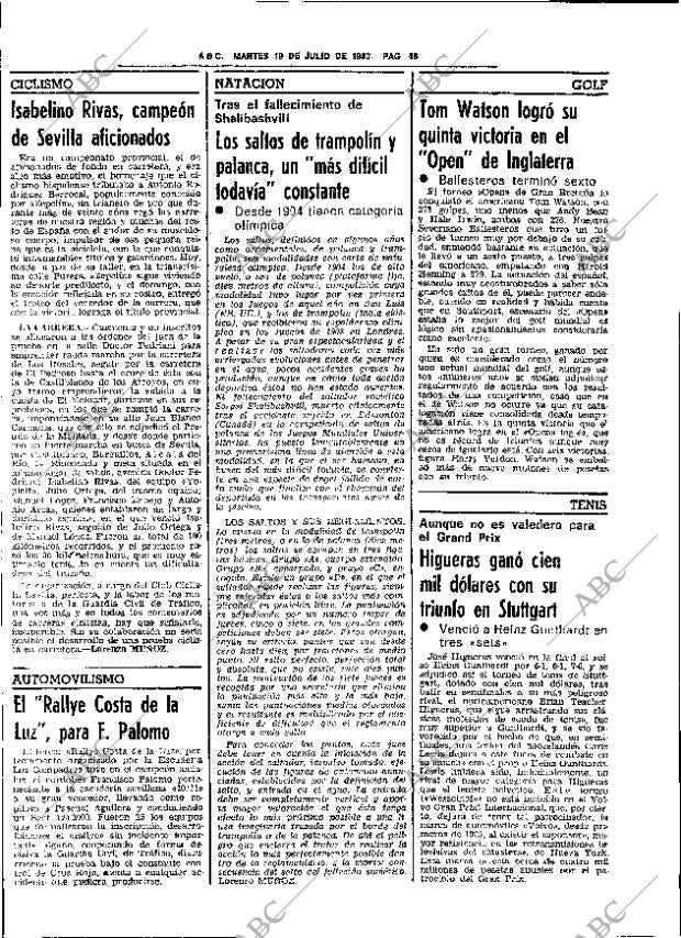 ABC SEVILLA 19-07-1983 página 62
