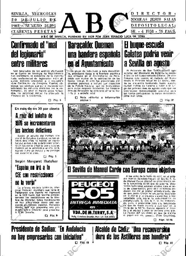 ABC SEVILLA 20-07-1983 página 11