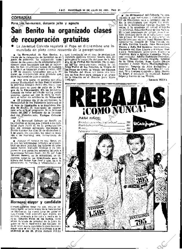 ABC SEVILLA 20-07-1983 página 31