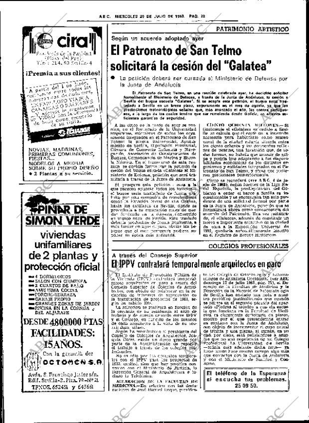 ABC SEVILLA 20-07-1983 página 32