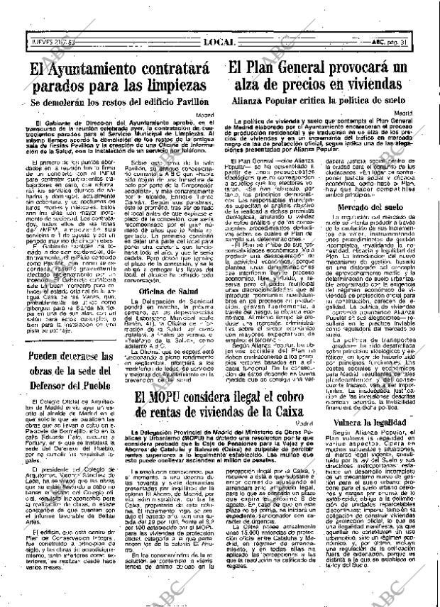 ABC MADRID 21-07-1983 página 31