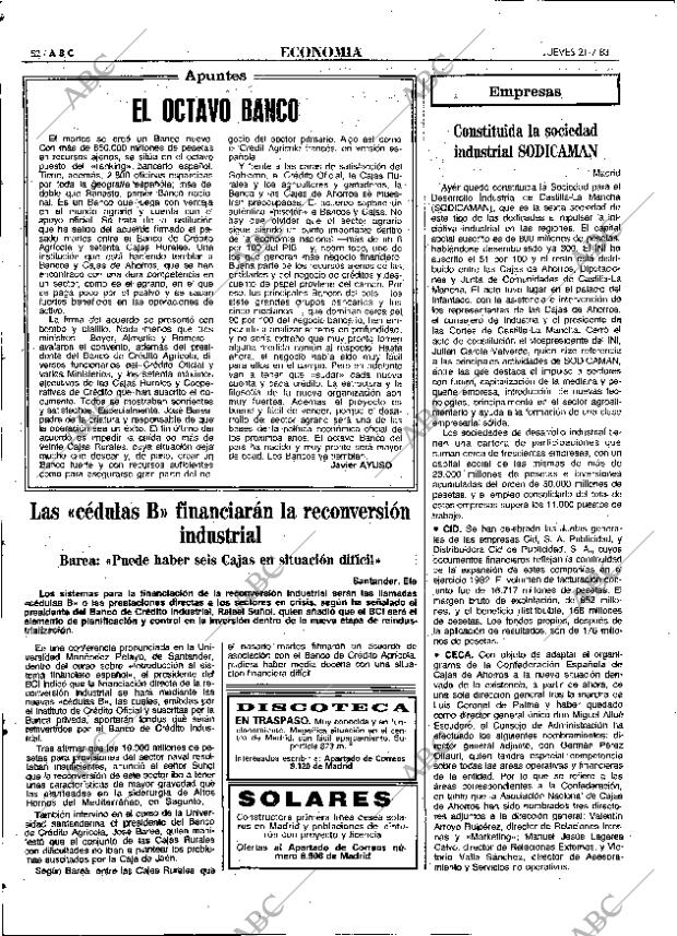 ABC MADRID 21-07-1983 página 52