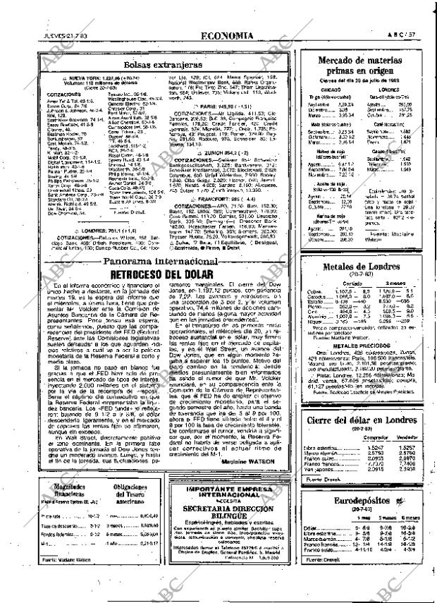 ABC MADRID 21-07-1983 página 57
