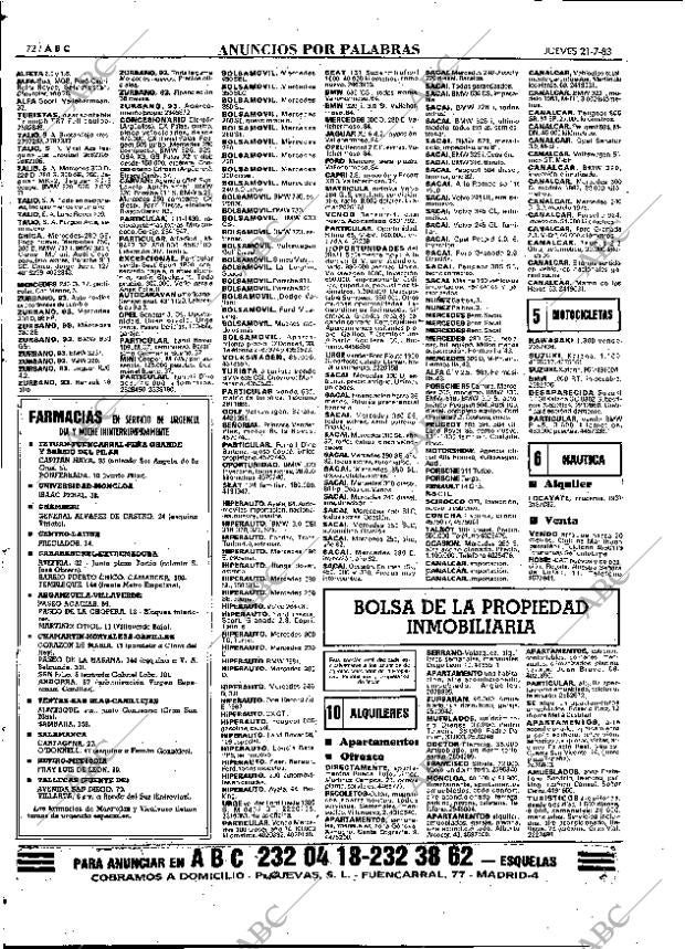 ABC MADRID 21-07-1983 página 72