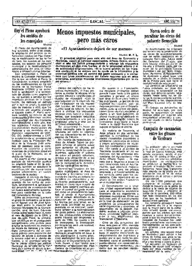 ABC MADRID 22-07-1983 página 29