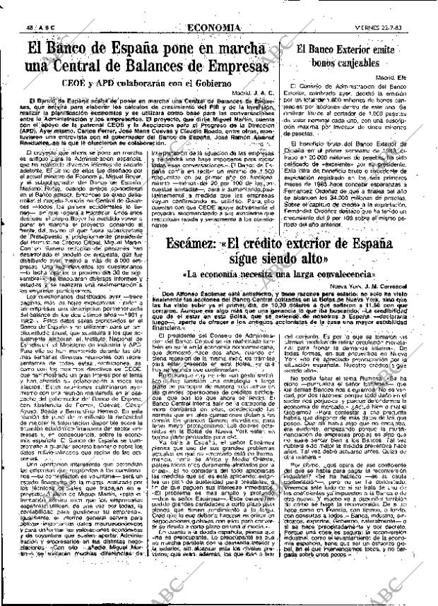 ABC MADRID 22-07-1983 página 48