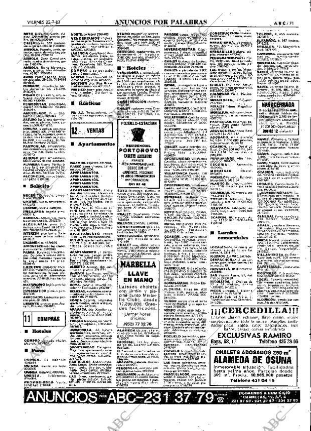 ABC MADRID 22-07-1983 página 71