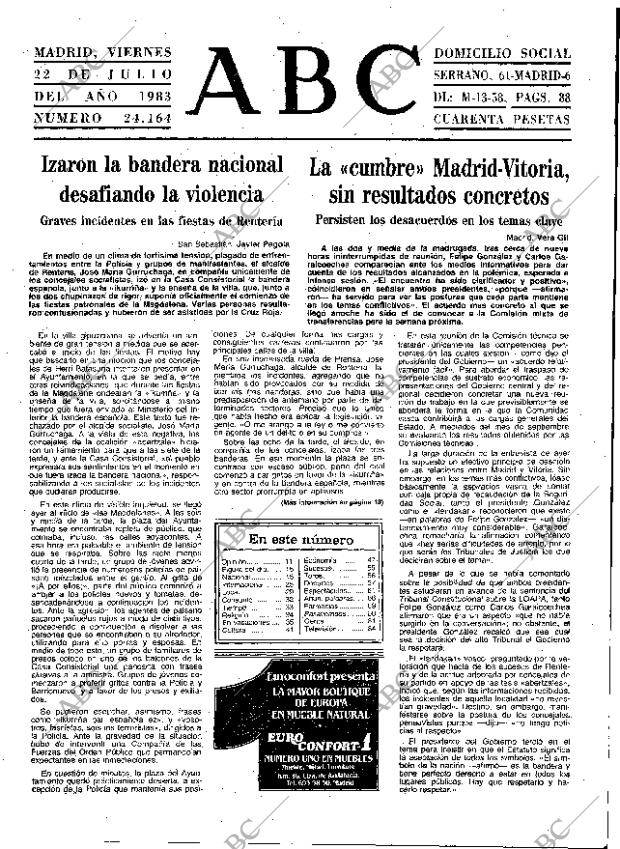 ABC MADRID 22-07-1983 página 9