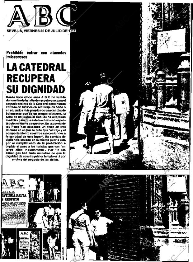 ABC SEVILLA 22-07-1983 página 1