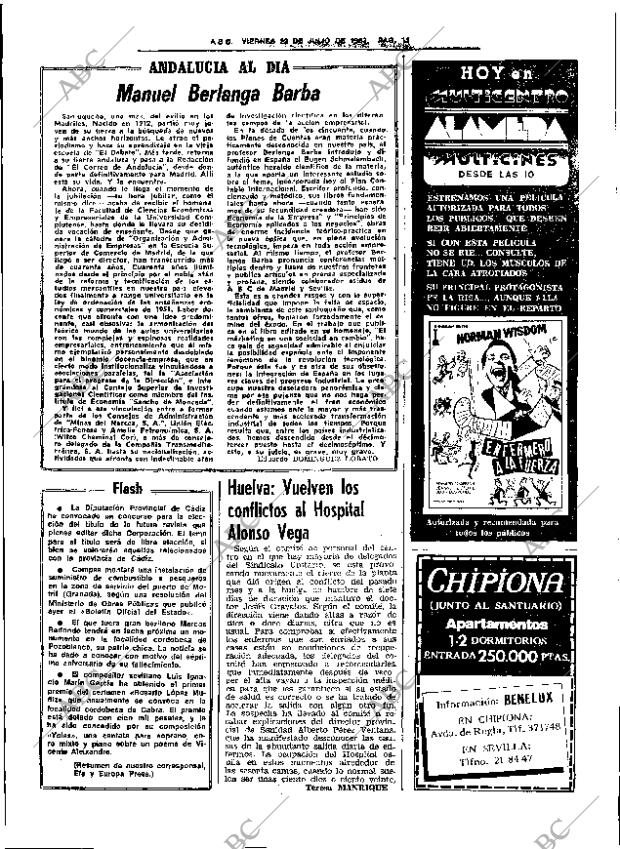 ABC SEVILLA 22-07-1983 página 19