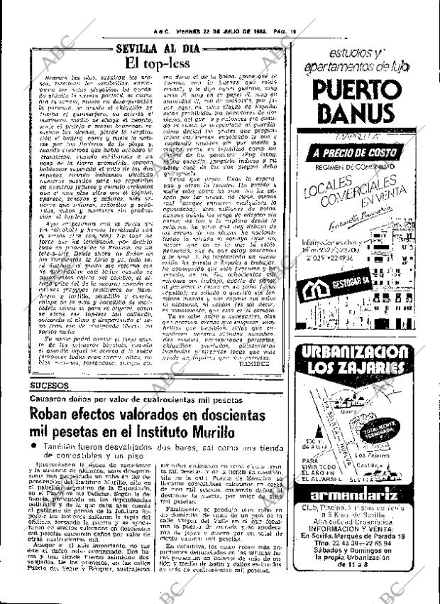 ABC SEVILLA 22-07-1983 página 27