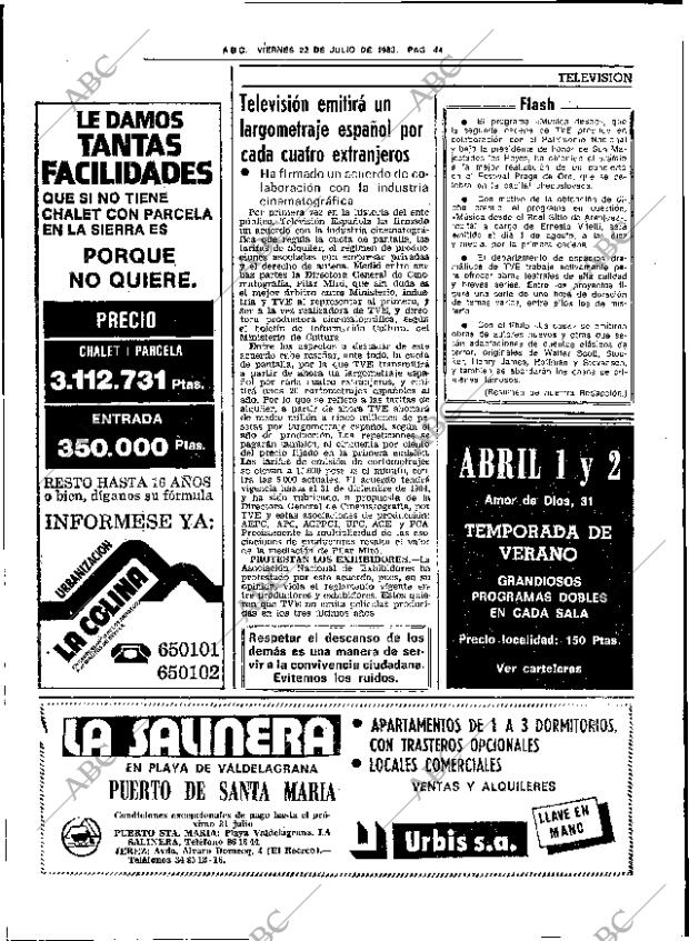 ABC SEVILLA 22-07-1983 página 52