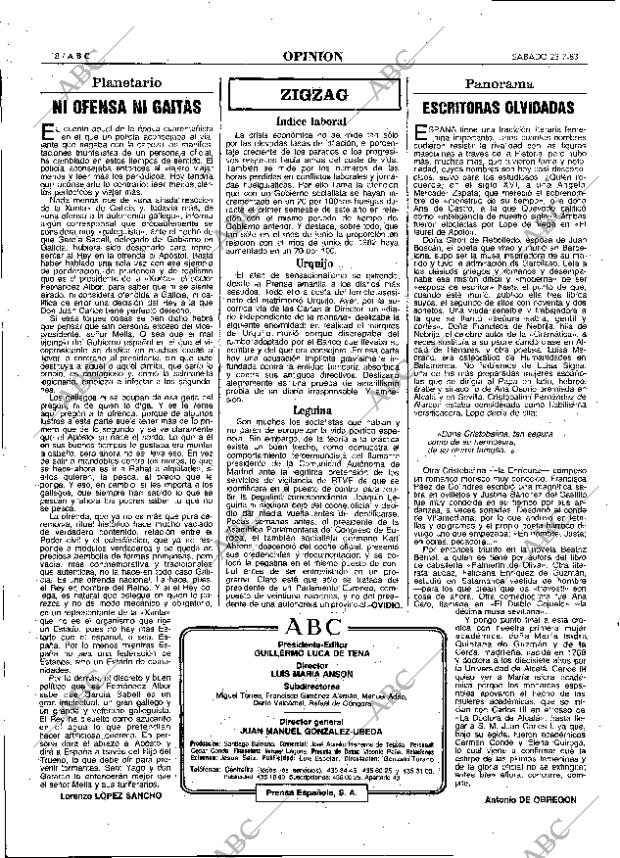ABC MADRID 23-07-1983 página 18