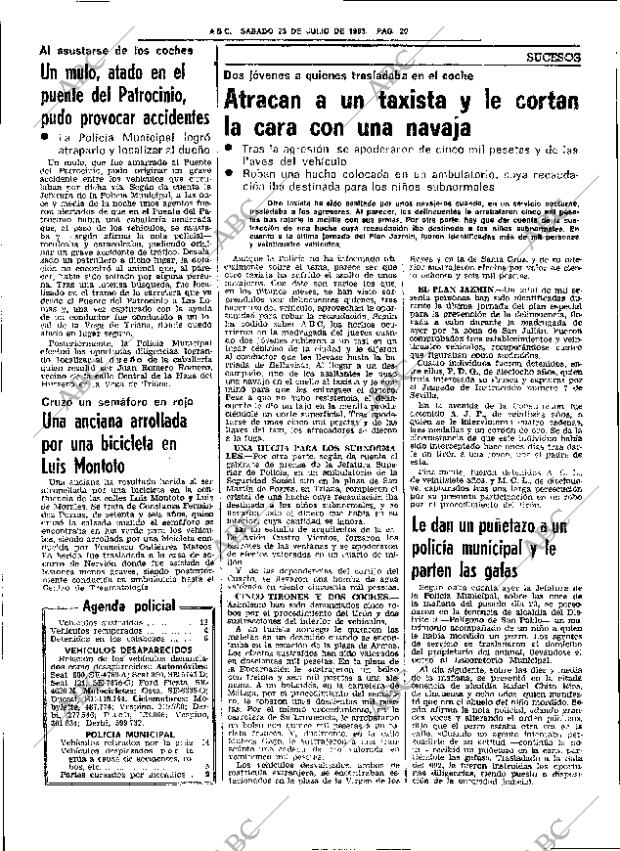 ABC SEVILLA 23-07-1983 página 28