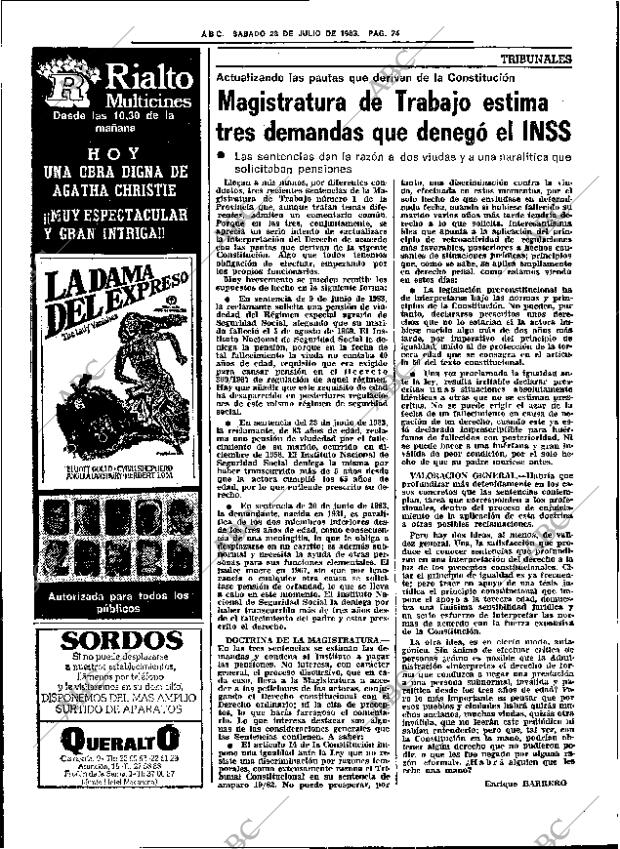 ABC SEVILLA 23-07-1983 página 32