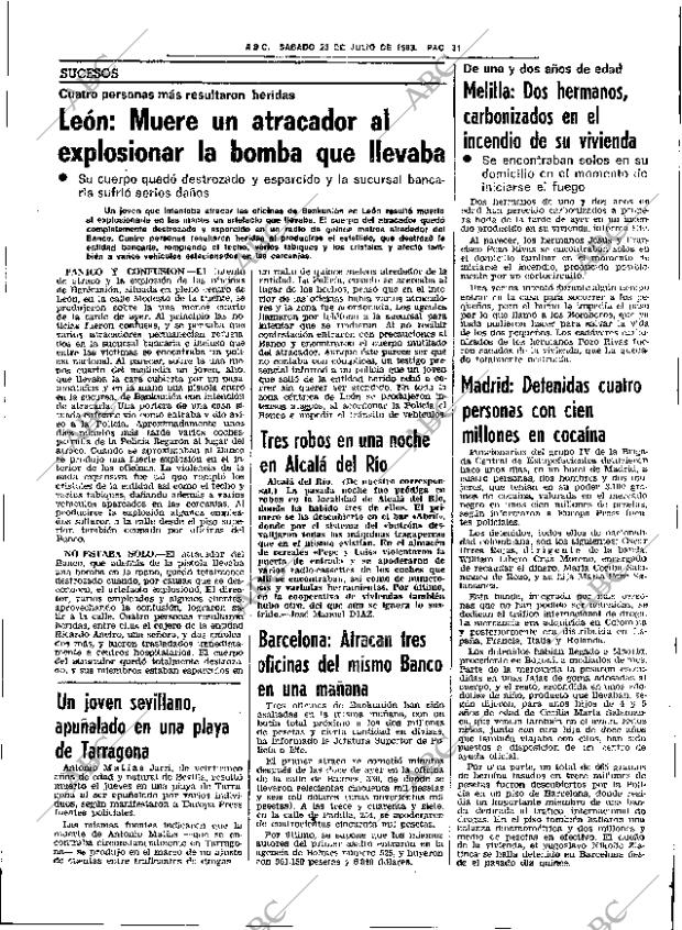 ABC SEVILLA 23-07-1983 página 39