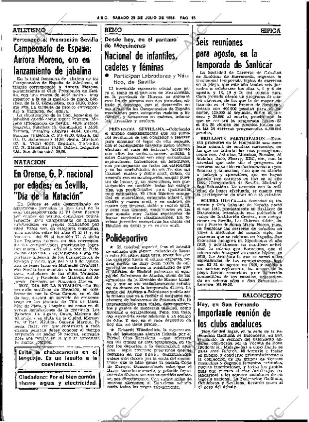 ABC SEVILLA 23-07-1983 página 46