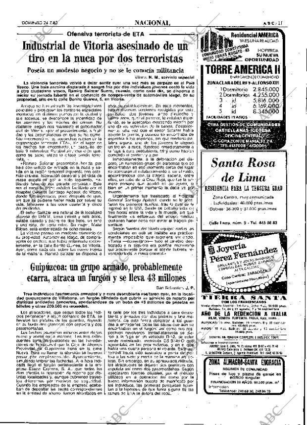 ABC MADRID 24-07-1983 página 21