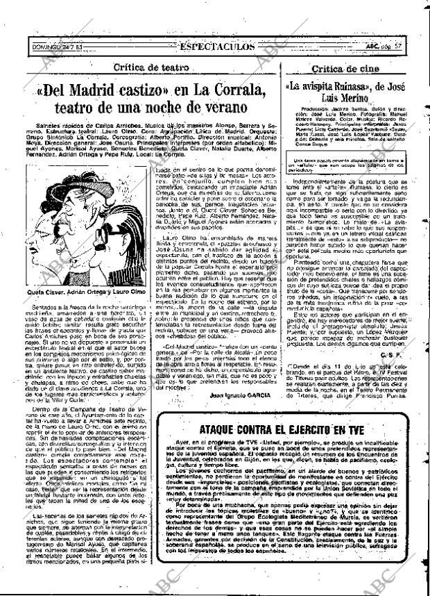 ABC MADRID 24-07-1983 página 57