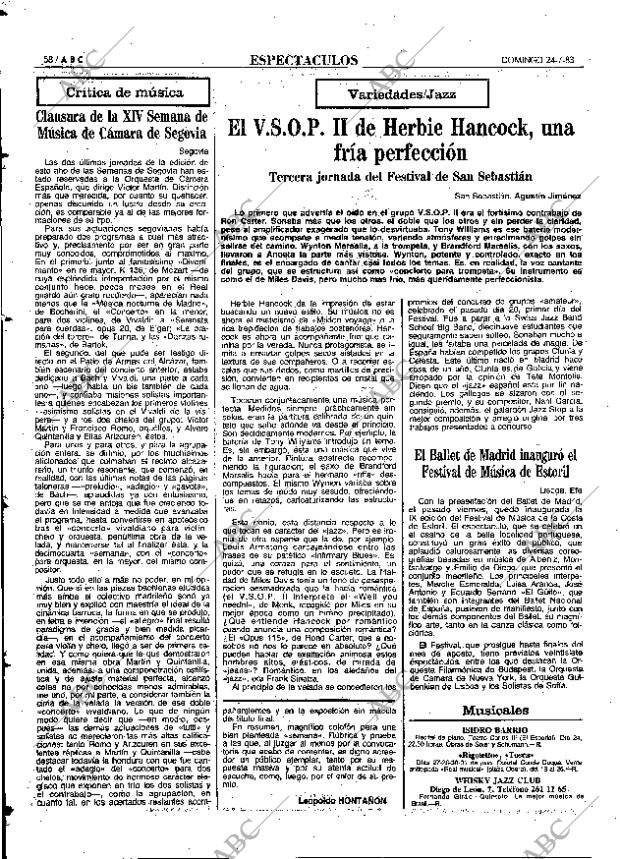 ABC MADRID 24-07-1983 página 58