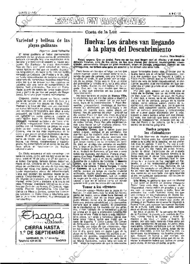 ABC MADRID 25-07-1983 página 25