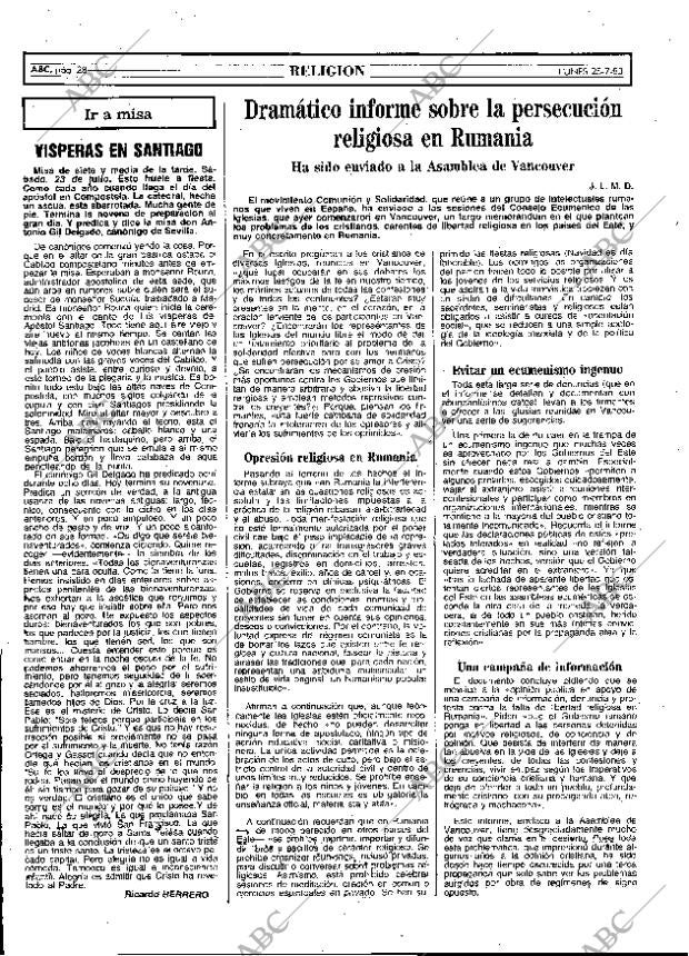 ABC MADRID 25-07-1983 página 28