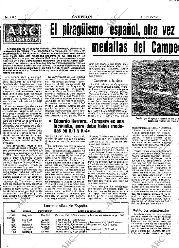 ABC MADRID 25-07-1983 página 36