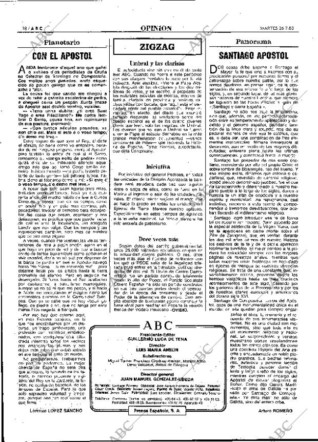 ABC MADRID 26-07-1983 página 18
