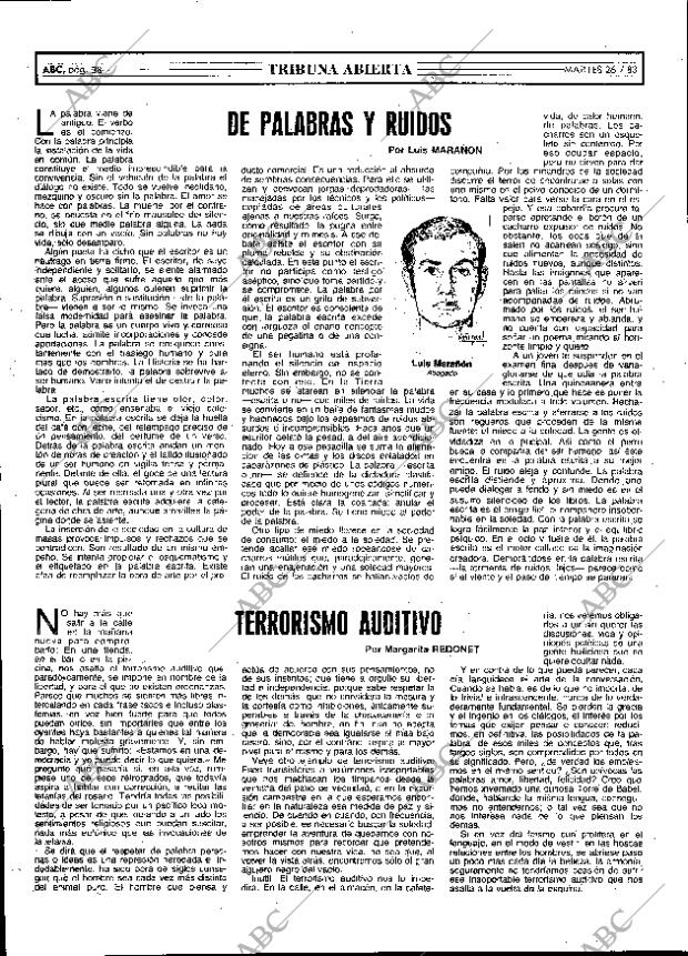 ABC MADRID 26-07-1983 página 38