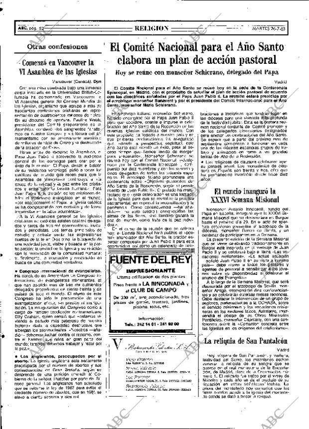 ABC MADRID 26-07-1983 página 52