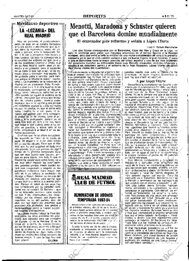 ABC MADRID 26-07-1983 página 55