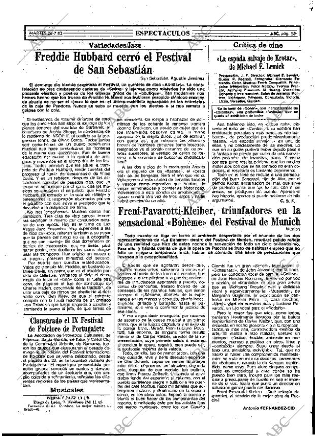 ABC MADRID 26-07-1983 página 59