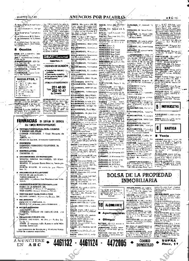 ABC MADRID 26-07-1983 página 65
