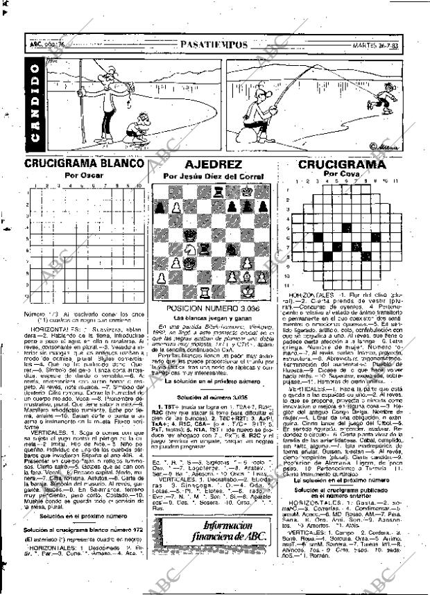 ABC MADRID 26-07-1983 página 76