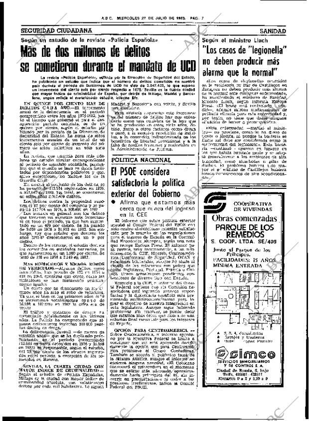 ABC SEVILLA 27-07-1983 página 17