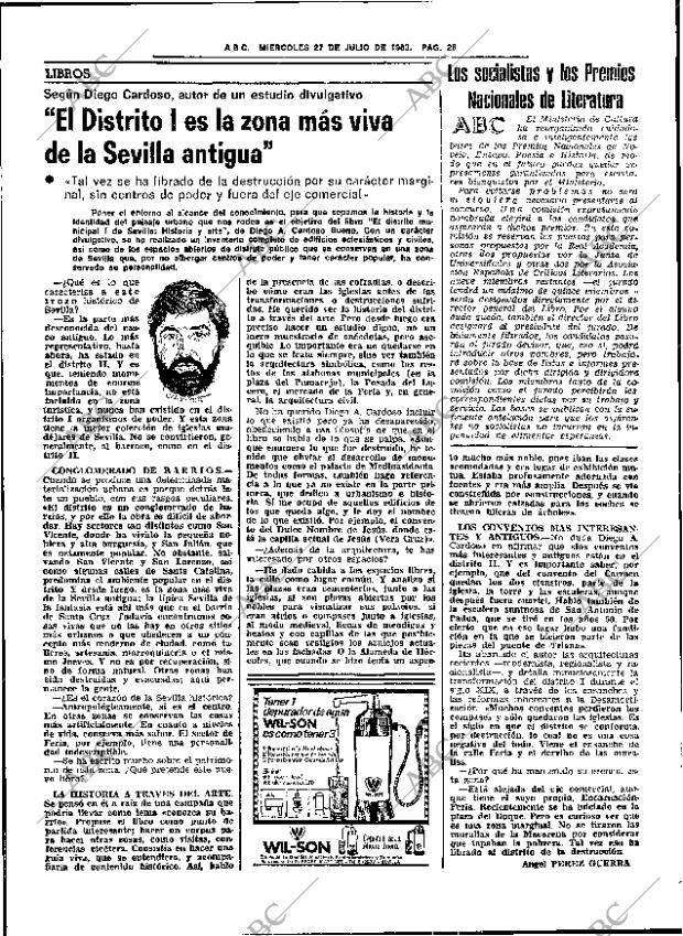 ABC SEVILLA 27-07-1983 página 38